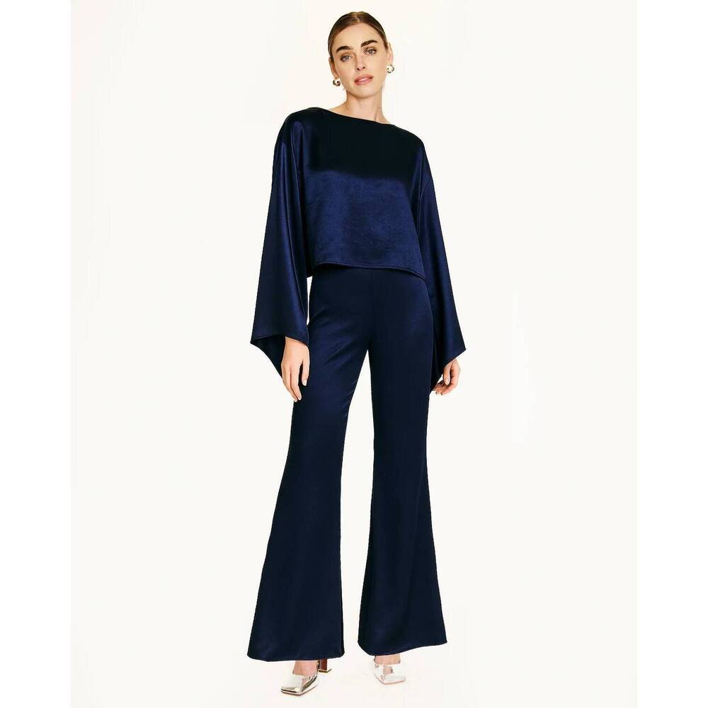 NEW LINE AND DOT avanelle long sleeve top in navy